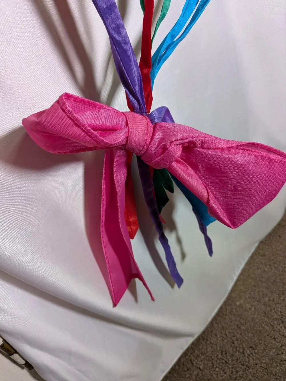 Vtg 1993 Applique Balloon Bouquet Birthday Party Nylon House Banner Flag 31x46